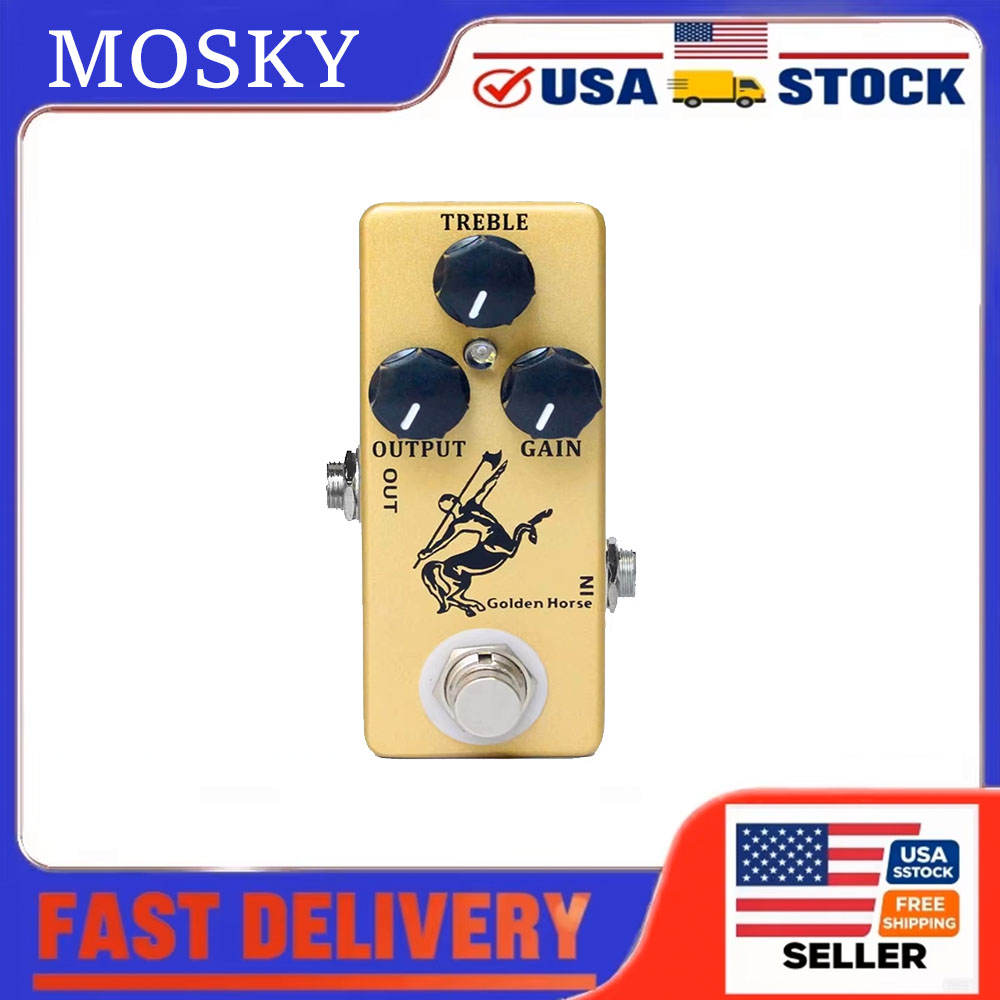 Looper Pedal Guitar - MOSKY Golden Horse Mini Overdrive Pedale