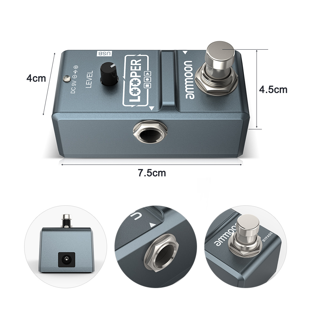 Ammoon AP-09 Nano Loop Electri - Looper Pedal Guitar recensione e prezzo