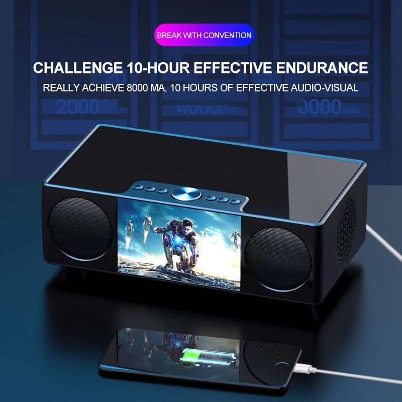 S99 portatile Caixa De Som Blu - Audio Visualizer Music Player recensione e prezzo